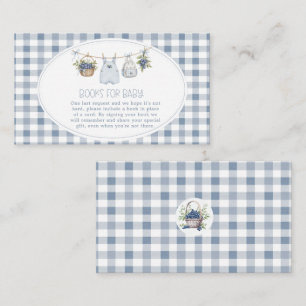 Blueberry Berry Sweet Clothesline Baby Shower  Begleitkarte