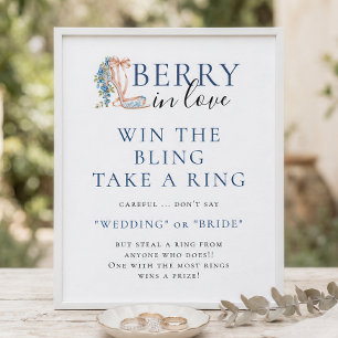 Blueberry Berry Win The Bling Brautparty-Spiel Poster