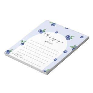 Blueberry Bery Sweet Time Capsule Nachricht Notizblock