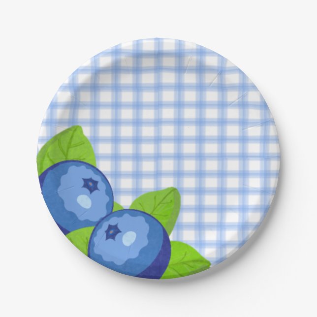 Blueberry Birthday Pappteller (Vorderseite)