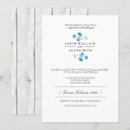 Blueberry Bliss | Elegante Hochzeit Einladung