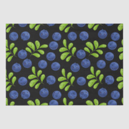 Blueberry Bliss: Frisches Fruchtmuster Seidenpapier