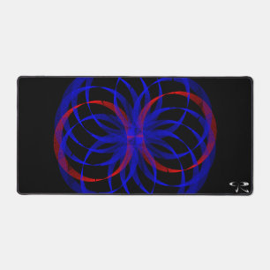 Blueberry Blue Double Accent Desk Mouse Pad Mat Schreibtischunterlage