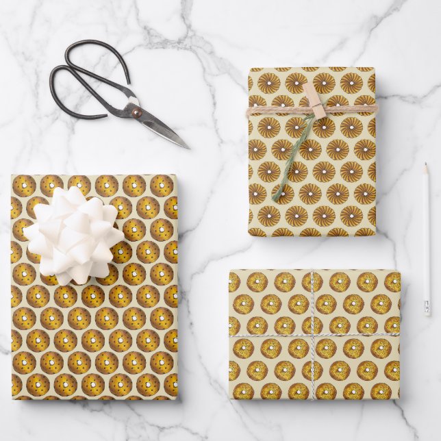 Blueberry Butter Crunch Französische Drehung Dough Geschenkpapier Set (Vorderseite)