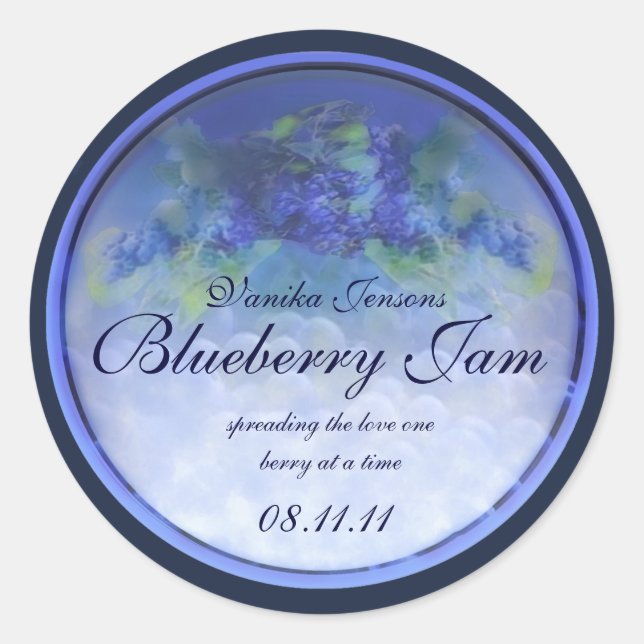 Blueberry Canning Étiquette 1 (Devant)