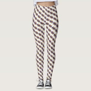 Blueberry Cheese Blintzes Jewish Deli Cuisine Food Leggings