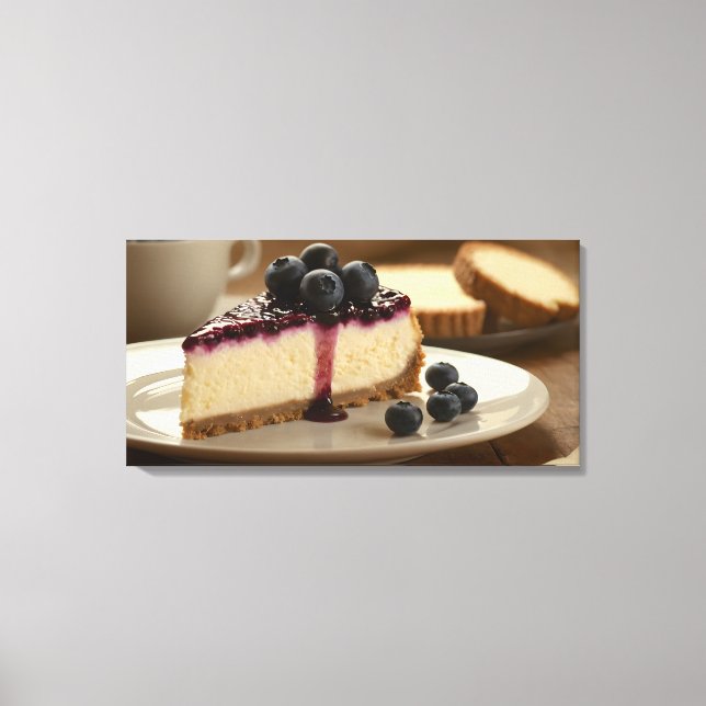 Blueberry Cheesecake Leinwanddruck (Vorderseite)