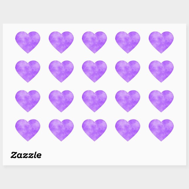 Blueberry Clouds Heart Sticker (Blatt)