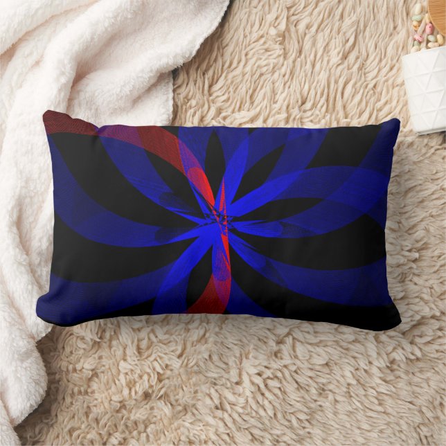 Blueberry Color Center Geometric Throw Kissen (Decke)