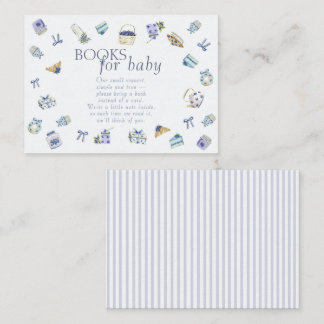Blueberry Dessert Baby Shower Books For Baby Begleitkarte