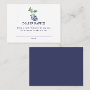 Blueberry Diaper Umschließungskarte Dusche Visitenkarte