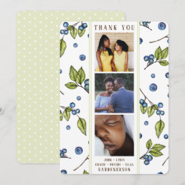 Blueberry Foto Vielen Dank Ankündigung