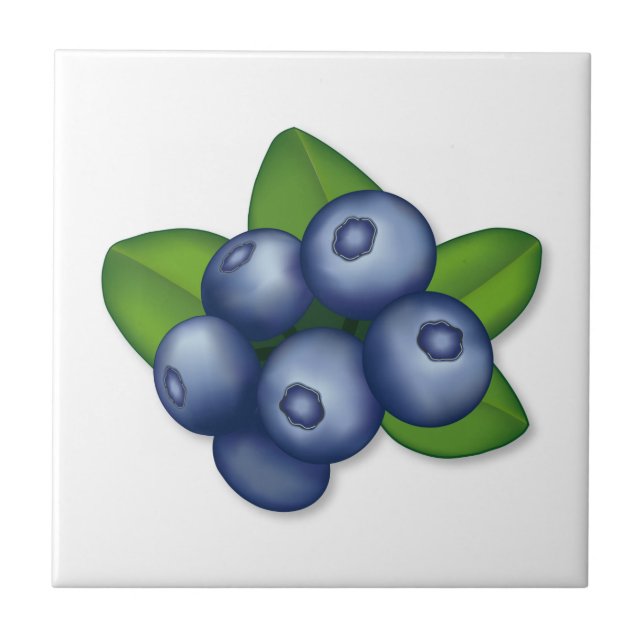 Blueberry Fruchtdekorative Fliese (Vorderseite)