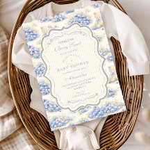 Blueberry Garden Teddy Toile Baby Shower
