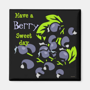 Blueberry Graphics Magnet