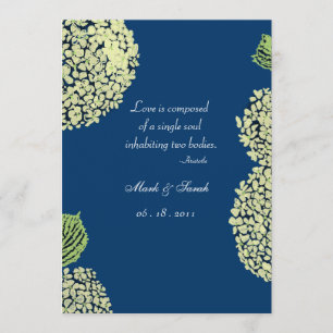 Blueberry Hydrangea Einladung
