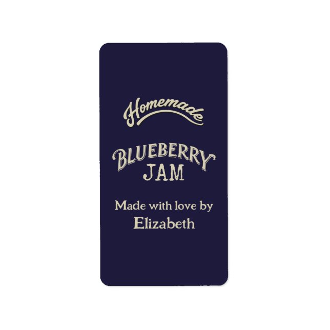 Blueberry Jam Adressaufkleber (Vorne)