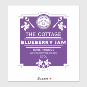Blueberry Jam Seller Aufkleber