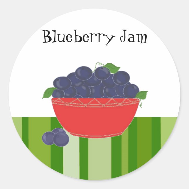 Blueberry Jam Stickers (Vorderseite)