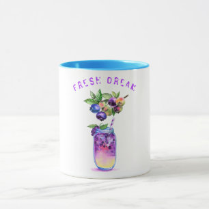 Blueberry Juice Cool Drink Frucht Cocktail Tasse