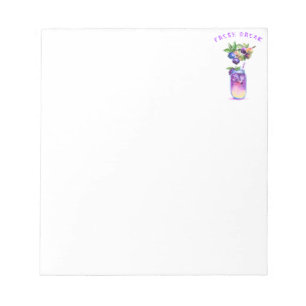 Blueberry Juice Cool Drink Frucht Notepad Notizblock