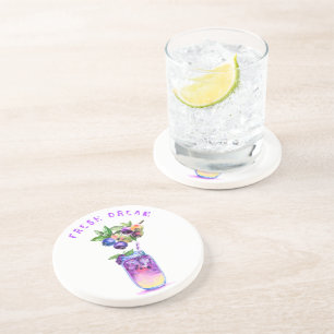 Blueberry Juice Cool Drink Frucht Party Untersetze Getränkeuntersetzer