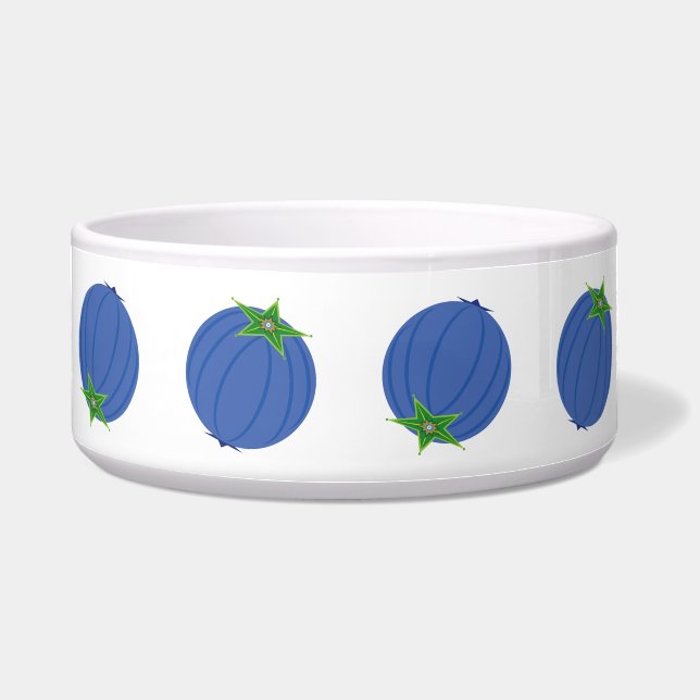 Blueberry-Keramik Haustierschale (2 Größen) Napf (Vorderseite)
