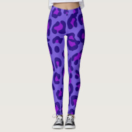 Blueberry Leopard Leggings