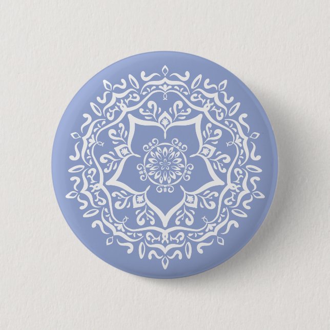 Blueberry Mandala Button (Vorderseite)