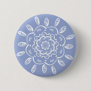 Blueberry Mandala Button
