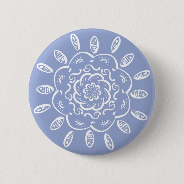 Blueberry Mandala Button (Vorderseite)