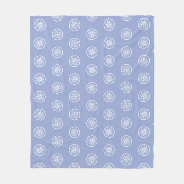 Blueberry Mandala Fleecedecke (Vorderseite)
