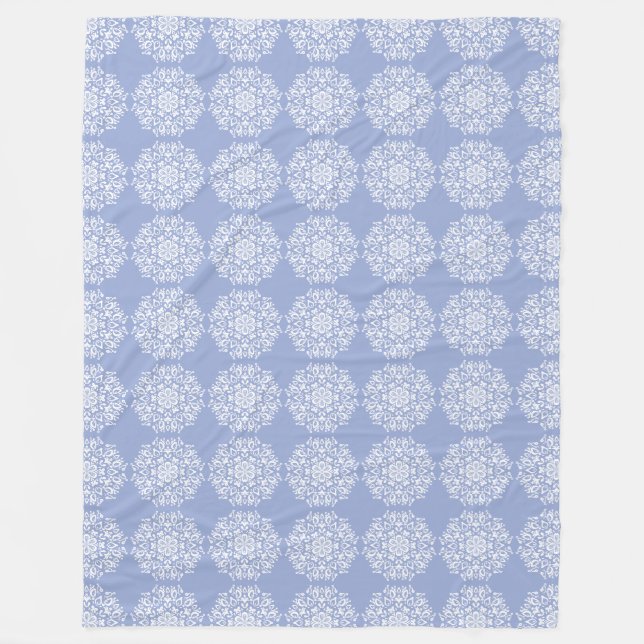 Blueberry Mandala Fleecedecke (Vorderseite)