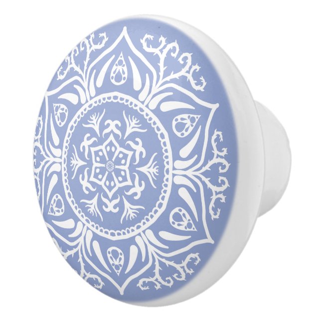 Blueberry Mandala Keramikknauf (Rechts)