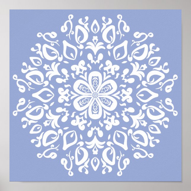 Blueberry Mandala Poster (Vorne)