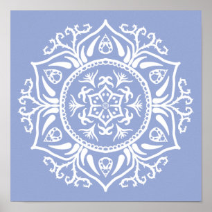 Blueberry Mandala Poster