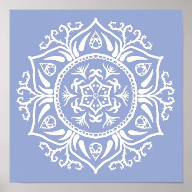 Blueberry Mandala Poster (Vorne)