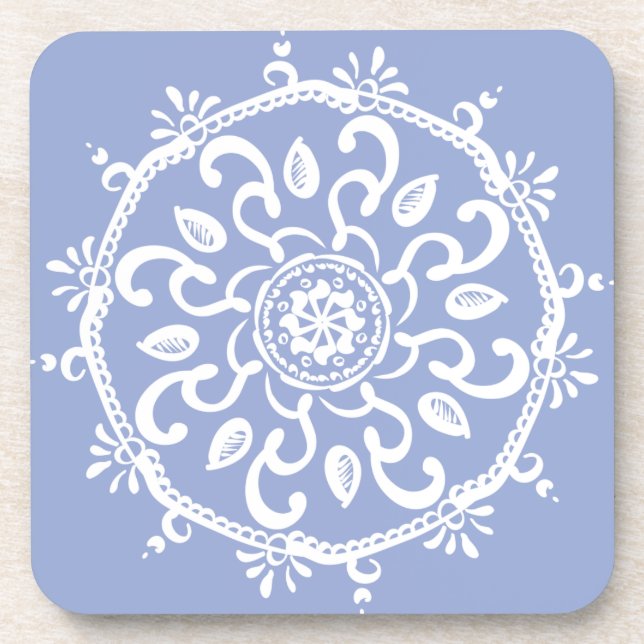 Blueberry Mandala Untersetzer (Vorderseite)