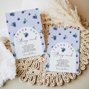 Blueberry merci baies beaucoup carte de remercieme