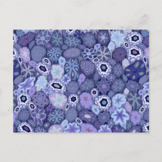 Blueberry Millefiori Postkarte