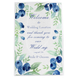 Blueberry Mittelsommer Rustic Berry Wedding Mittlere Geschenktüte
