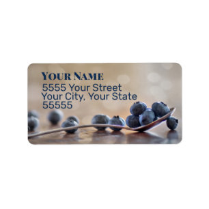 Blueberry Mornings Address Labels Adressaufkleber