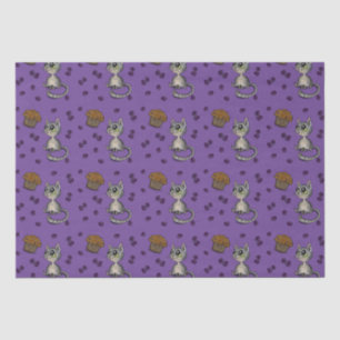 Blueberry Muffin Bloop Cat Pattern Seidenpapier