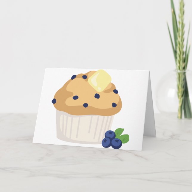 Blueberry Muffin Karte (Vorderseite)