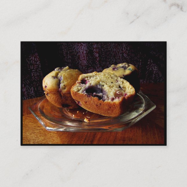 Blueberry Muffins ATC Visitenkarte (Vorderseite)
