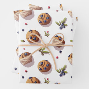 Blueberry Muffins Geschenkpapier Set