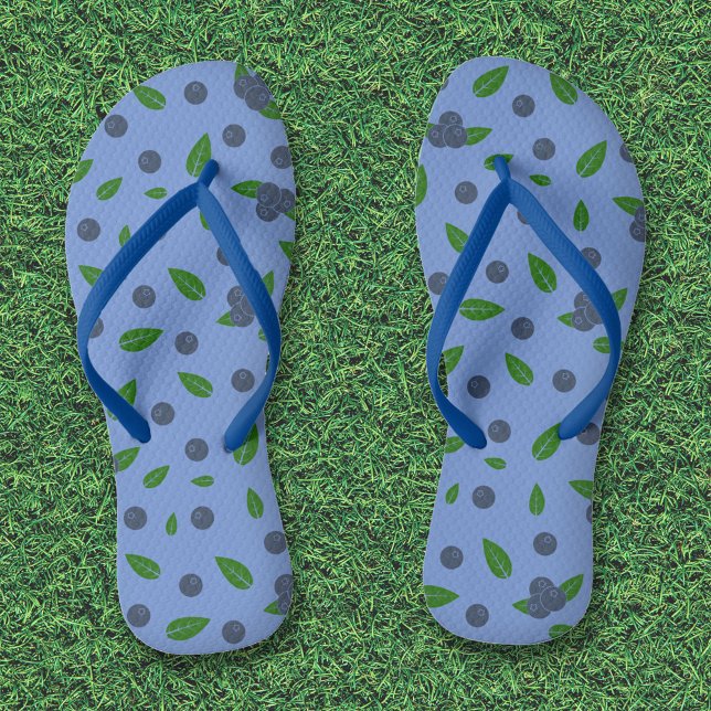 Blueberry Muster Flip Flops (Blueberry Flip Flops)