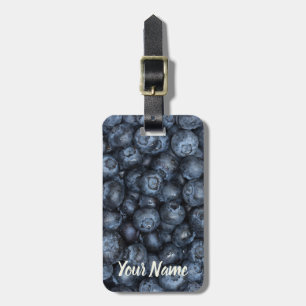 Blueberry Nah Up Detail für Veganer Gepäckanhänger
