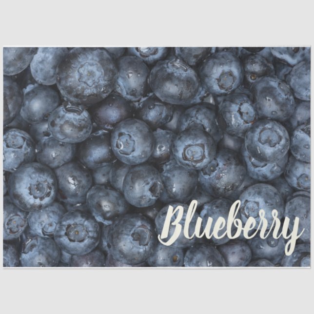 Blueberry Nah Up Detail für Veganer Seidenpapier (Vorderseite)