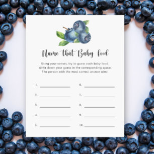 Blueberry - Name des Babynahrung-Duschspiels